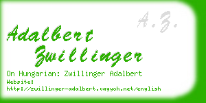 adalbert zwillinger business card